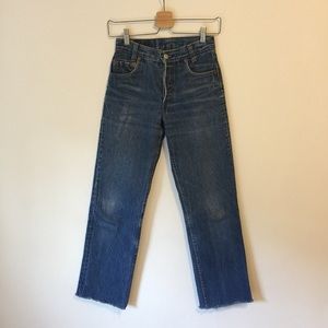 Vintage high-rise cropped Levi's